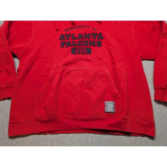 Reebok Gridiron Classic Atlanta Falcons red hooded sweatshirt Large Oversized - Picture 2 of 10
